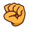 Raised Fist emoji on Emojidex